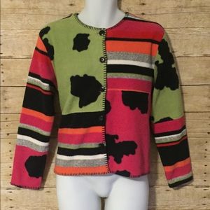 Vintage women’s Susan Bristol cardigan sweater.